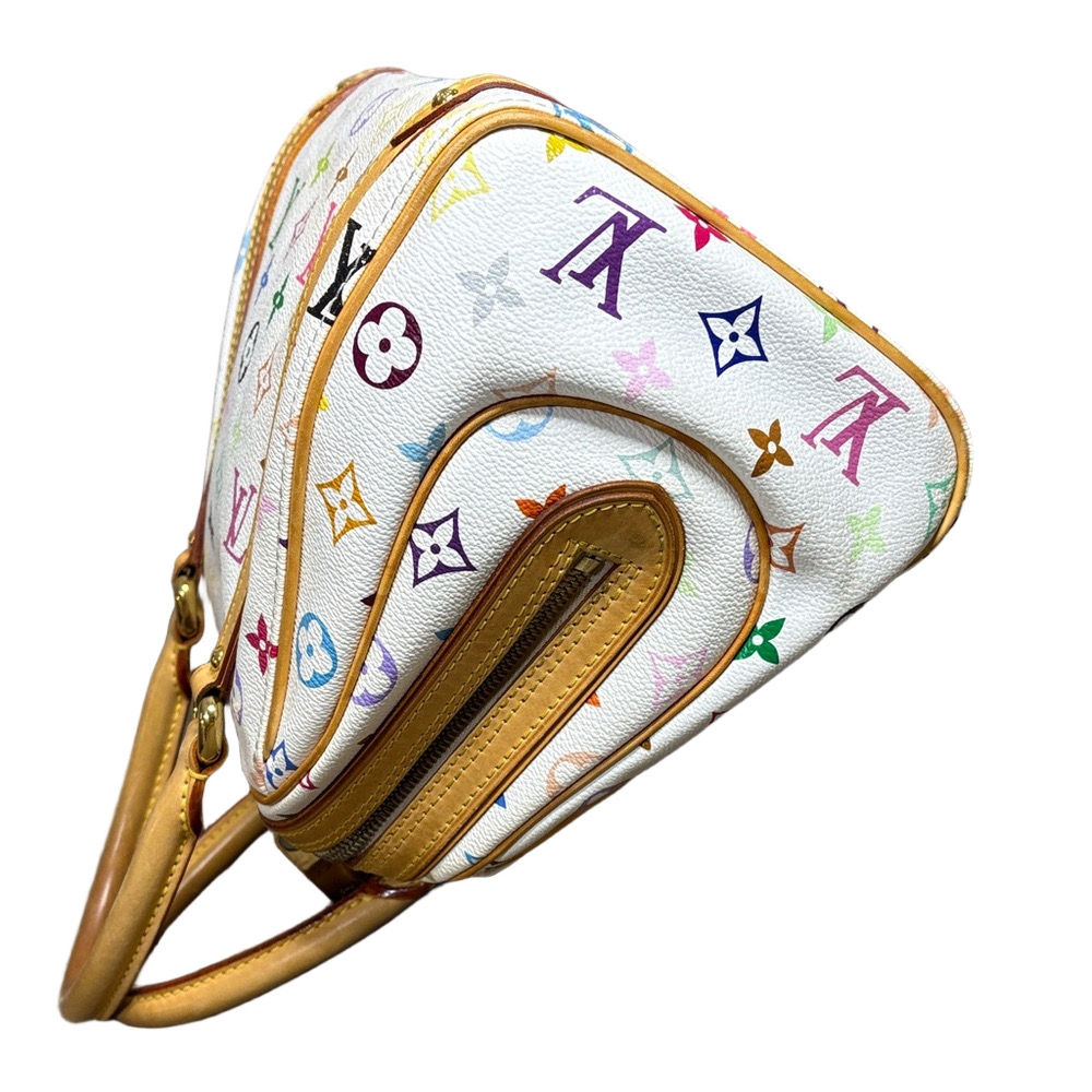 Louis Vuitton Priscilla White Multicolor Monogram Bag Vintage - Picture 9 of 15